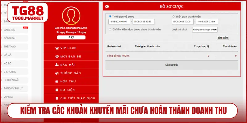 Kiểm tra các khoản khuyến mãi chưa hoàn thành doanh thu